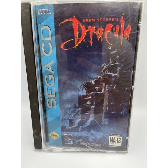 Bram Stoker's Dracula (Sega CD 1993) Complete CIB W/ Manual Good Disc - Picture 2 of 11